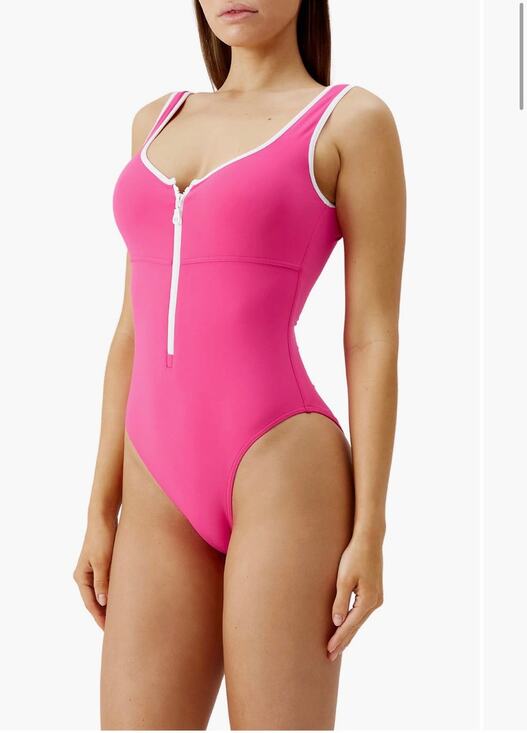 Melissa Odabash Other - Melissa Odabash Bellino Zip-Up One-
Piece Swimsuit Sz 2 Color: Fuchsia (New)